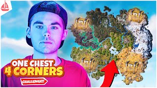 We Did The One Chest, One Gun 4 Corner Challenge Back to Back in Fortnite...