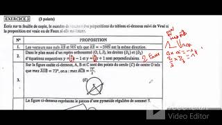 EXERCICE2 BEPC N°1