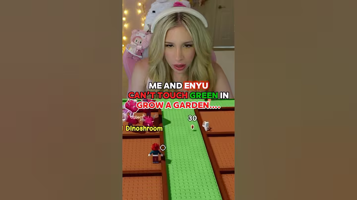 I CAN’T “TOUCH GREEN” In GROW A GARDEN On ROBLOX W/ @MeEnyu  💚