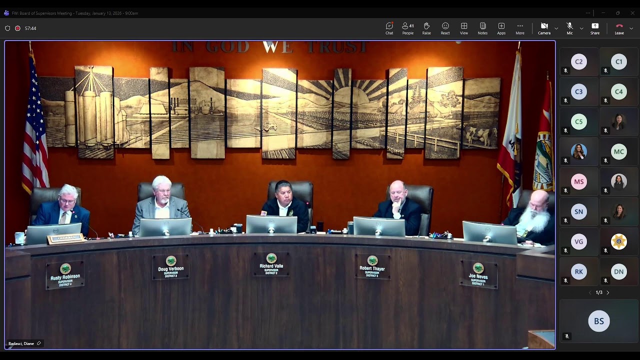 Заседание Совета наблюдателей округа Кингс (13.01.2026)