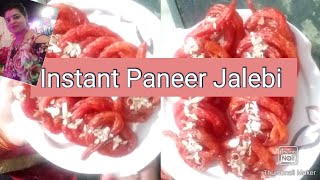Instant Paneer Jalebi#Homemade paneer jalebi recipes#jalebi recipe