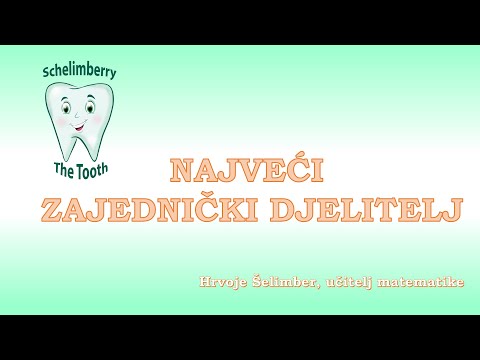 NAJVEĆI ZAJEDNIČKI DJELITELJ / instrukcije / matematika / poduka / prosti brojevi / Hrvoje Šelimber