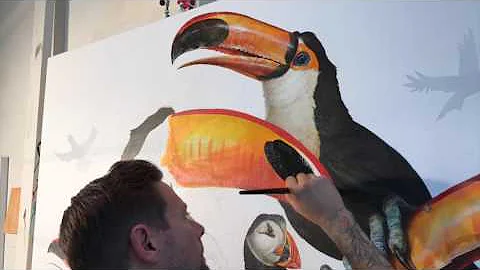 "Try to Fit in" / Acrylic painting / Time-lapse painting / Demonstration / Art Inspiration