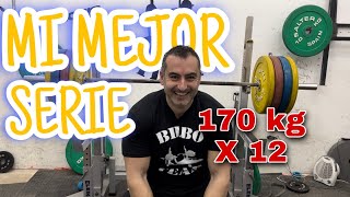 La mejor serie de mi vida 170 kg x 12 y 215 kg