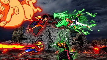 Luffy Time Skip (New) & Wano Luffy VS Zoro Onigashima & Wano Zoro in Jump Force Mugen🤩