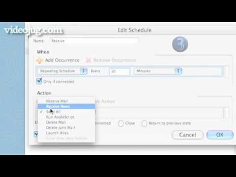 How To Change E-Mail Schedules In Entourage