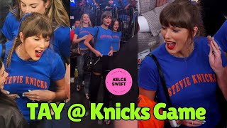 Taylor Swift SURPRISES Fans as she ARRIVES at Knicks vs Spurs Game 4 without Travis Kelce