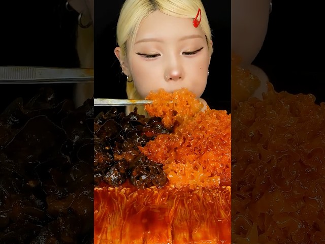 ㄹㅈㄷ팅글 미친 불닭버섯 ASMR???? SPICY BULDAK MUSHROOMS MUKBANG