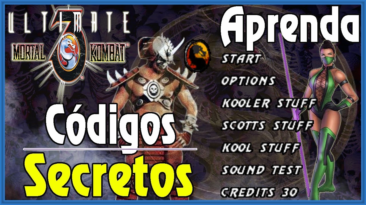 Tano-Pro. somente codígos Ultimate Mortal Kombat 3 Sega