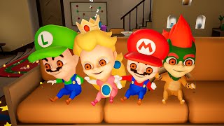 HELP Mario, Luigi, Princes Peach! NEW Bowser Baby In Yellow Funny Moments