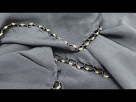 شد النمنم على الشال او الحجاب او العبايه العراقيه وطريقة قفلها 