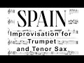 Spain IMPROVISATION For TRUMPET And TENOR SAX Feat D Faustov