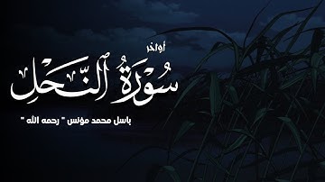 تلاوة عذبة من أواخر سورة النحل || باسل محمد مؤنس رحمه الله