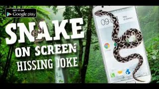 How to get Snake on screen hissing joke android screenshot 2