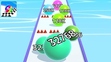 Ball Run Infinity Number Up To (128M, 256M, 512M, 1024M) ! All Levels Gameplay Part 42 android, ios