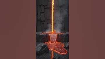 Leaking lava #foryou #aishorts #meltedart #oddlysatisfying #satisfying