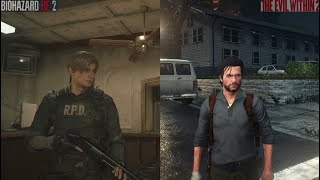 Biohazard RE:2 VS The Evil Within 2 | Gameplay Comparison