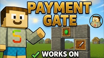 How To Make easy Toll Gate in Minecraft - Tutorial