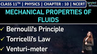 Class 11th Physics | Bernoulli's Principle | Torricelli’s Law | Venturimeter | Example 10.7 | NCERT screenshot 5