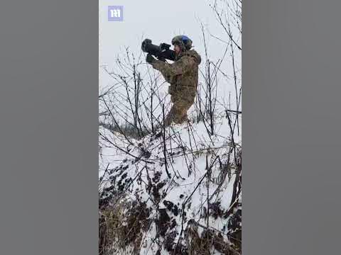 Ukraine troops use German RGW-90 Matador grenade launcher on the frontline