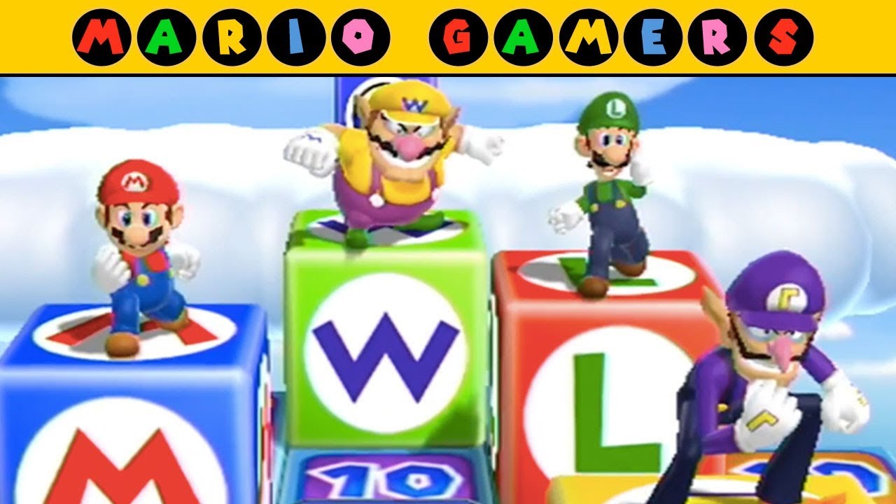 Mario Party 9 - High Rollers (Minigame Mode) - Mario vs Luigi vs Wario vs Waluigi | MarioGamers