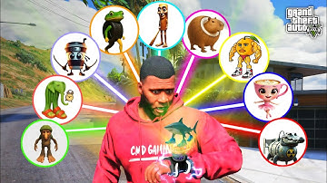 Franklin Trying New Brainrot Watch To Become Every Italain Brainrot In GTA 5 😱 | CMD Gaming