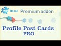 Profile Post Cards PRO: add-on for WP-Recall WordPress plugin