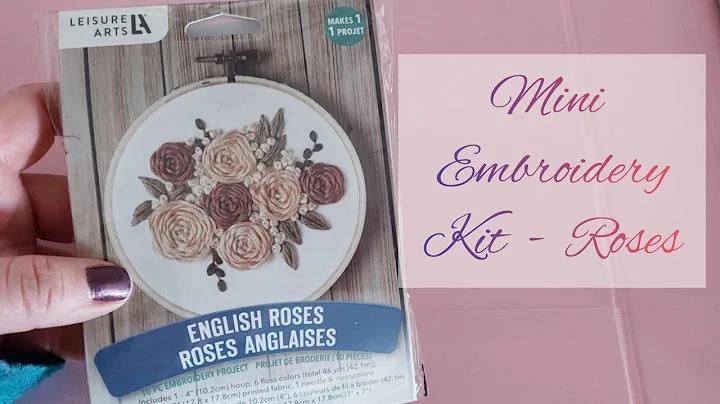 Embroidery kit Tutorial- English rose stitch