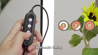 Vertical Standing Grow Lights For Indoor Plants With Stand, Full Spectrum Wide Illumination Area