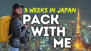 PACK WITH ME for 3 weeks in Japan (APR 2023)