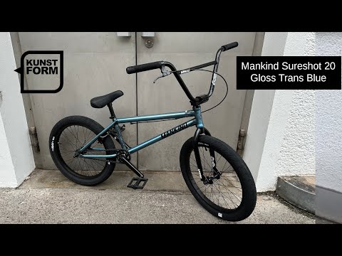 Closer View - Mankind Bike Co. "Sureshot 20" BMX Bike - Gloss Trans Blue