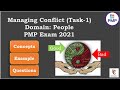 Managing Conflict | Conflict Management | PMP Exam 2021 | People Domain | Conflict resolution