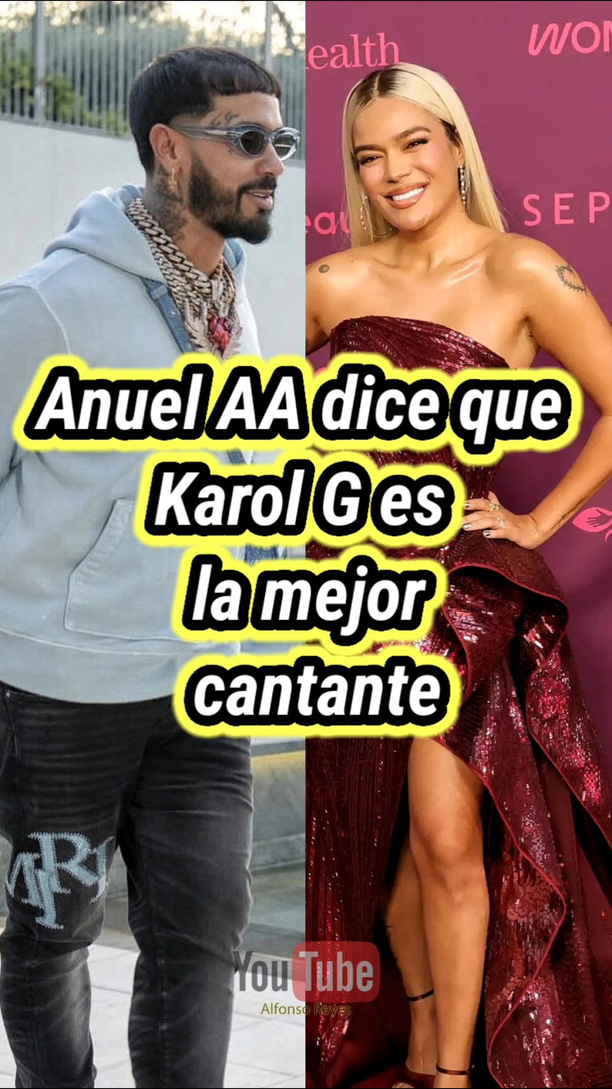 Anuel AA dice que Karol G es la mejor cantante. #karolg #anuelaa