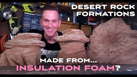 Turn Foam into Diorama Rock Terrain