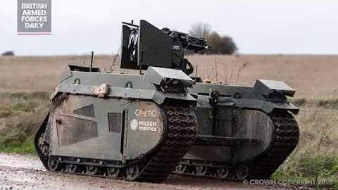 British Army Robotic and Autonomous Systems - Military Drone Armoured Vehicles