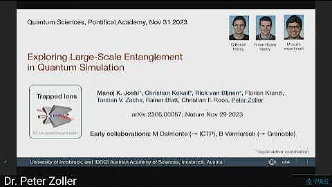 31. Peter Zoller "Programmable Quantum Simulators and Quantum Sensors with Atomic Platforms"