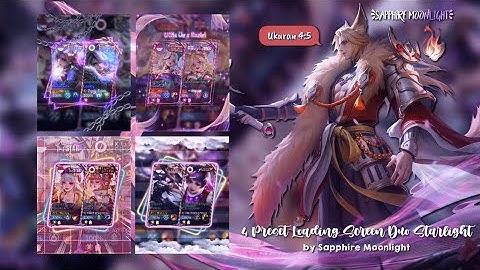 4 Preset Loading Screen Duo Starlight [4:5] | Sapphire Moonlight