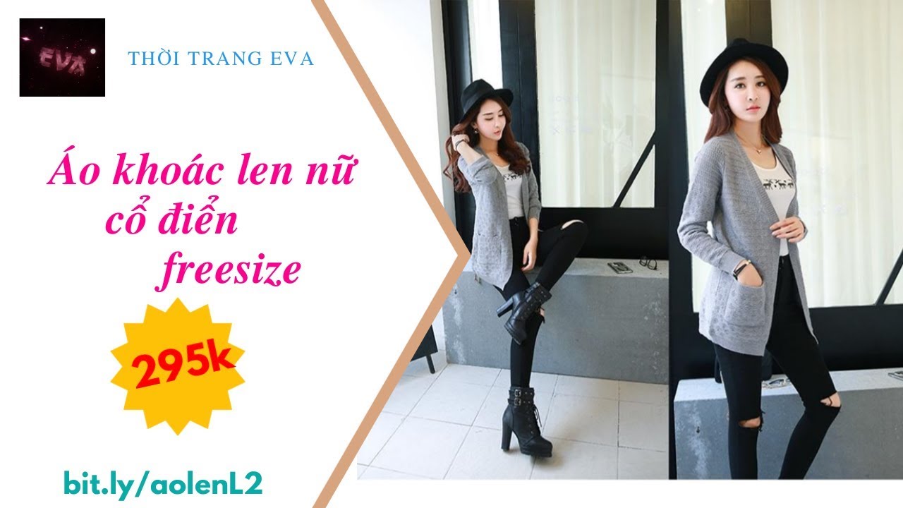 Áo khoác len nữ cổ điển freesize – Thời Trang Eva