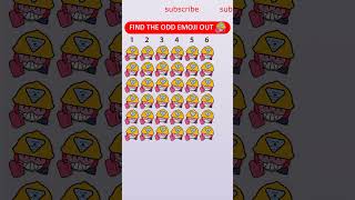 @emojitopia Find The Odd Emoji Out findthedifference brawlstars  challenge  shorts