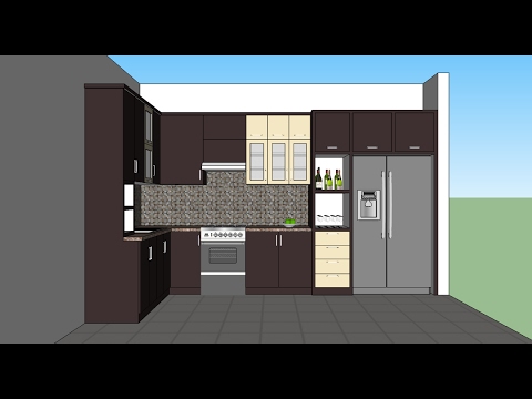  Sketchup tutorial make a kitchen YouTube