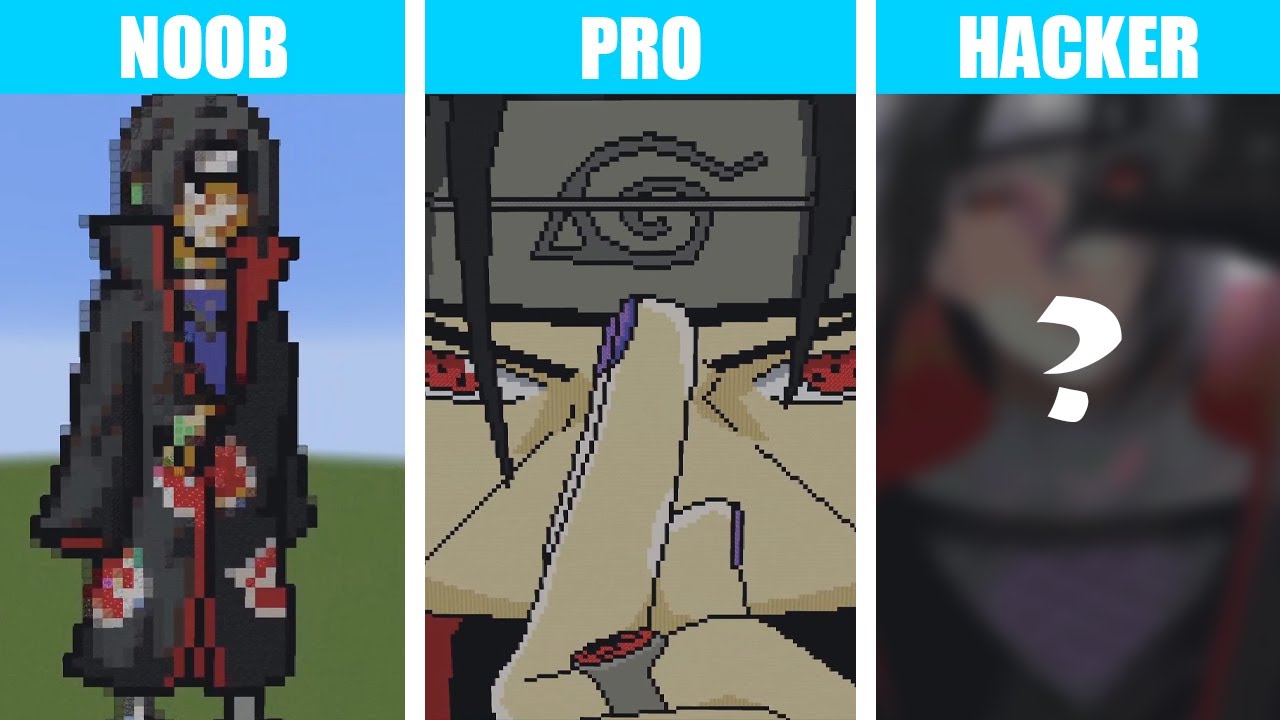 Itachi's Sharingan Pixel Art  Pixel art, Pixel art pattern