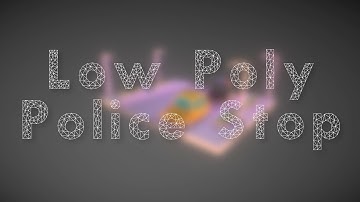 Low Poly Police Stop -- Made on iPad with Polydust