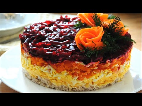 Вкусный салат на праздник Генерал 🌟Простой салат на Новый Год 2022 со свеклой и курицей 🌟