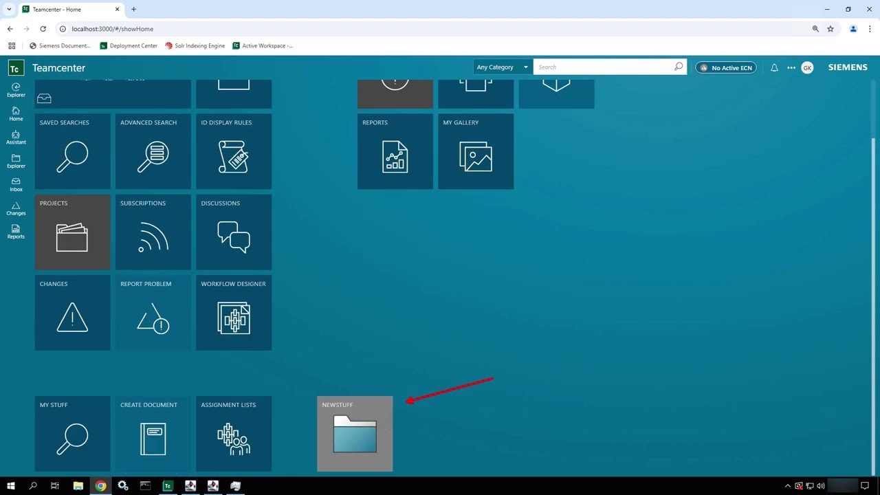 Teamcenter 2406: Learn to work with the Active Workspace Home Page