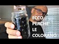 ECCO PERCHE' COLORANO LE OLIVE NERE olive nere colorate gluconato ferroso