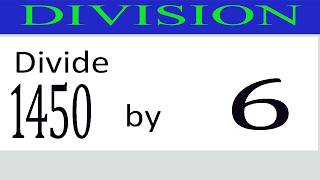 Divide     1450      by     6