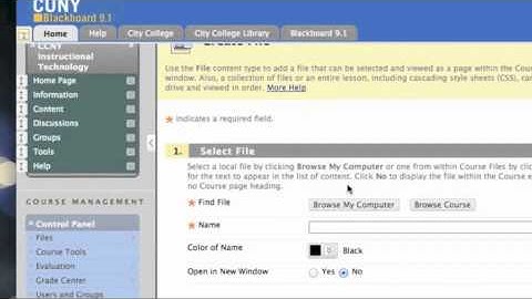 CETL How-to: Upload a File to Blackboard