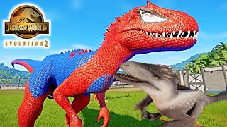 Jurassic World Evolution 2 - Dinossauros Spider Man e Venom ( MOD )