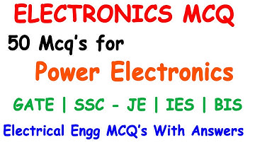 power electronics mcq | Electrical Engineering Mcq