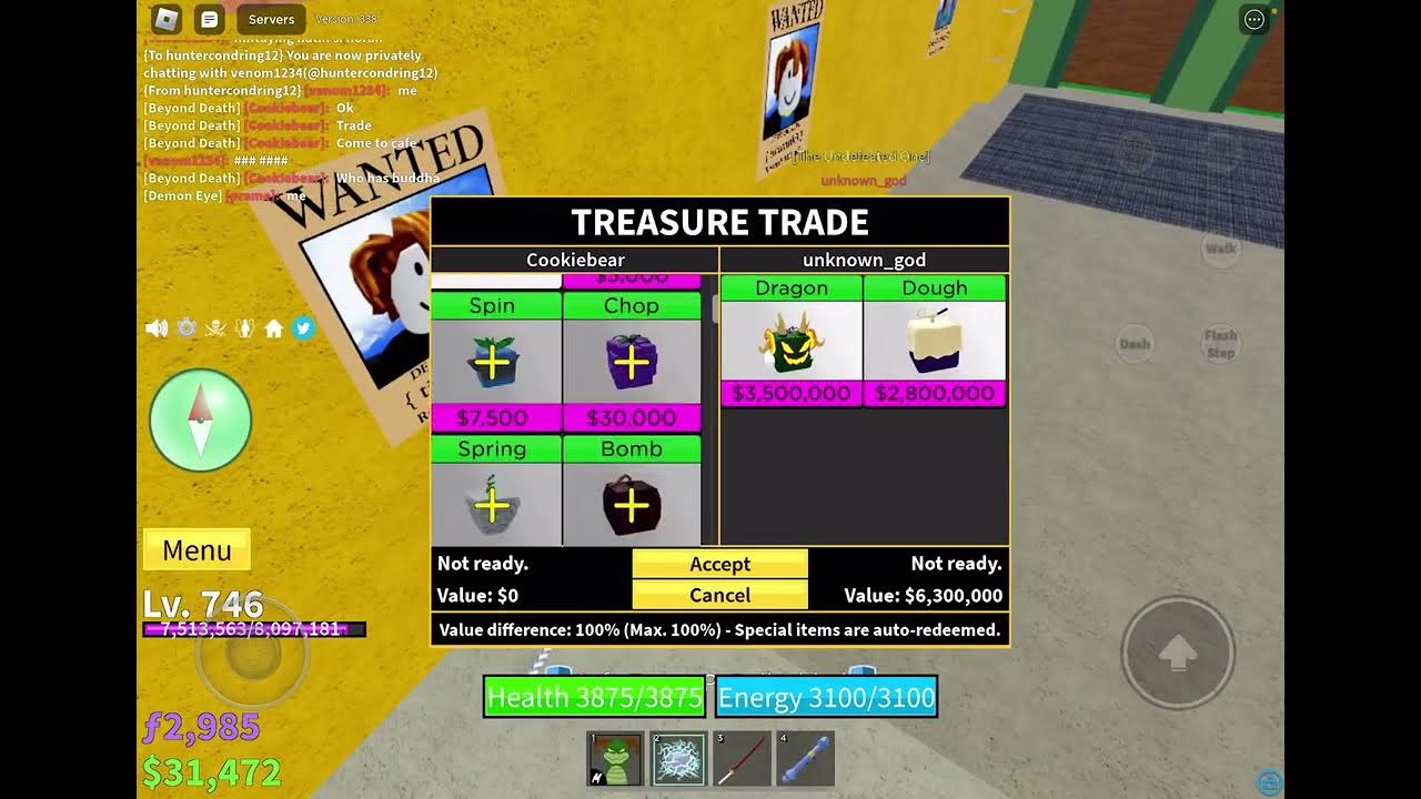 Taking W Trades For 10 Minutes In Blox Fruits!, Roblox
